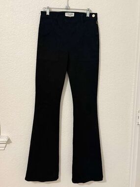 FRAME Le Flare de Francoise Black Flare Jeans High Rise Sz 28 made in USA